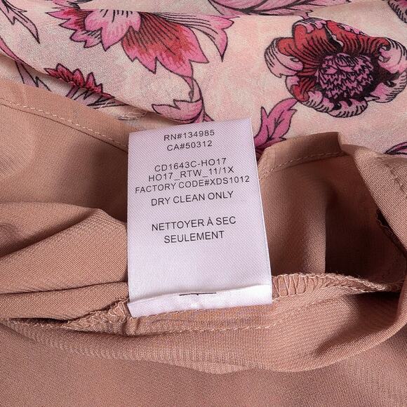 NWT For Love & Lemons Agnes Pink Floral One Shoulder Dress, size M - Picture 10 of 11